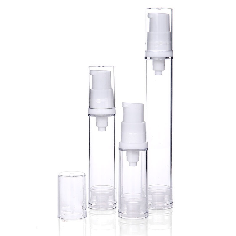 Podkład w płynie butelka podróżna 5ml 10ml 15ml Mini podkład kosmetyczny próbki narzędzia do przepakowywania Airless butelka z pompką przenośna