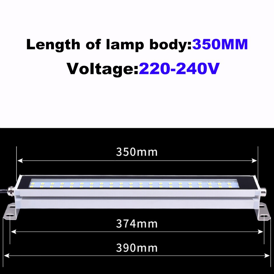 24V 220V LED Milling CNC Machine Tool Lights Waterproof Oil-proof Explosion-proof Workshop Surface Mounted Wall Working Lamp: 220-240V 350MM