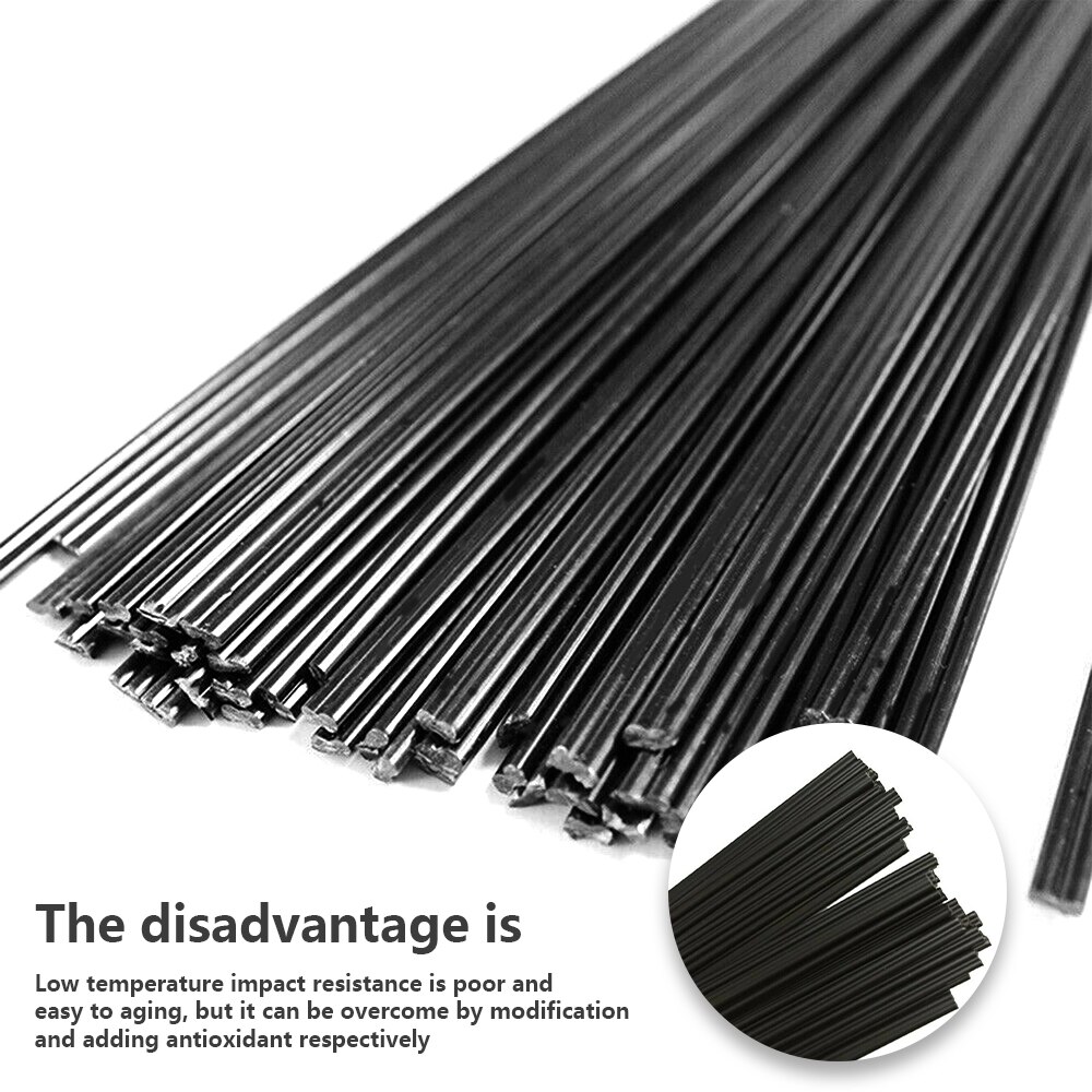 Universal Welding Rods Plastic Welding Strips Polypropylene Soldering Sticks Black Welding Solde Set Repair Tools No Need Powder