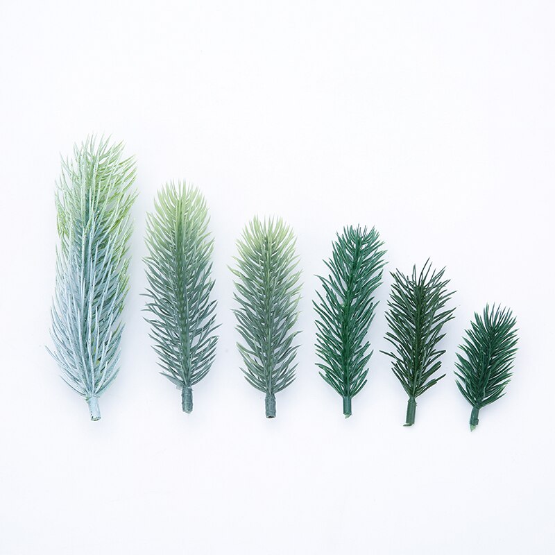 5/10 stücke Weihnachten Künstliche Grün Kiefer Zweige Künstliche Blume Pflanze Hochzeit Weihnachten DIY Hause Weihnachten Baum Dekoration