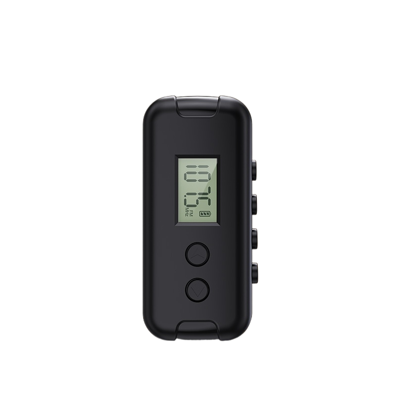 Ricevitore radio FM portatile 64-108MHZ con display LCD Display dell'ora dell'auricolare da 3,5 mm 2 * Alimentatore AAA per camminare e fare jogging: Black
