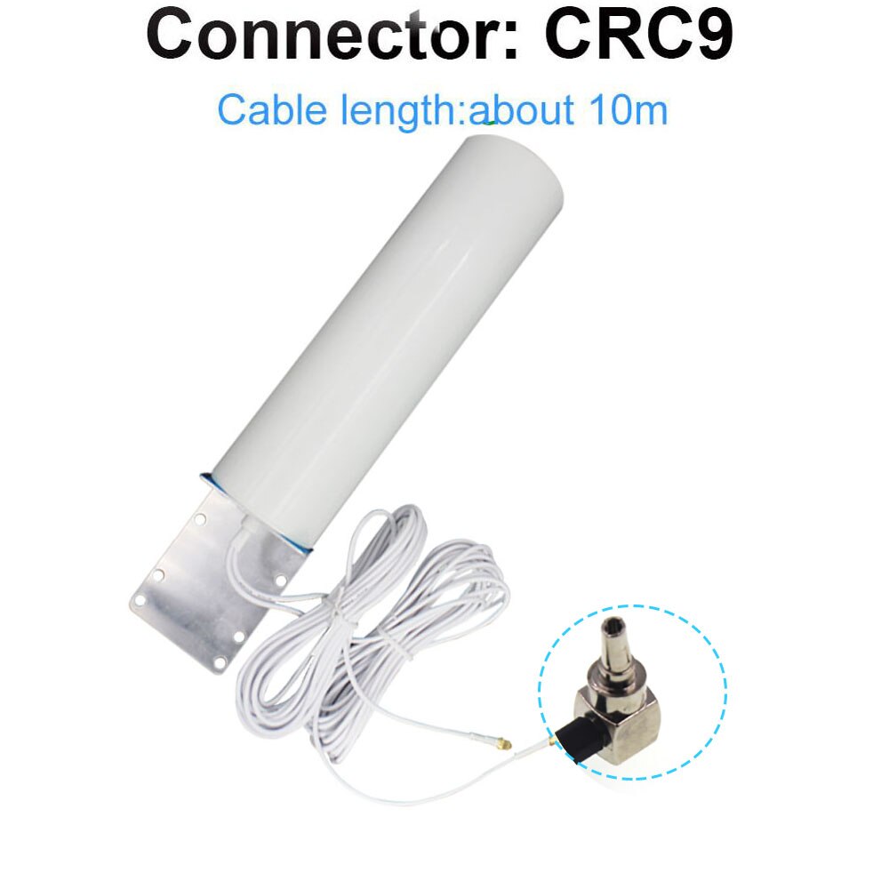 4G Lte Antenne 3G 4G Antena SMA-M Outdoor Antenne Met 10M Meter Sma Mannelijke CRC9 TS9 connector Voor 3G 4G Router Modem: CRC9-10Meter