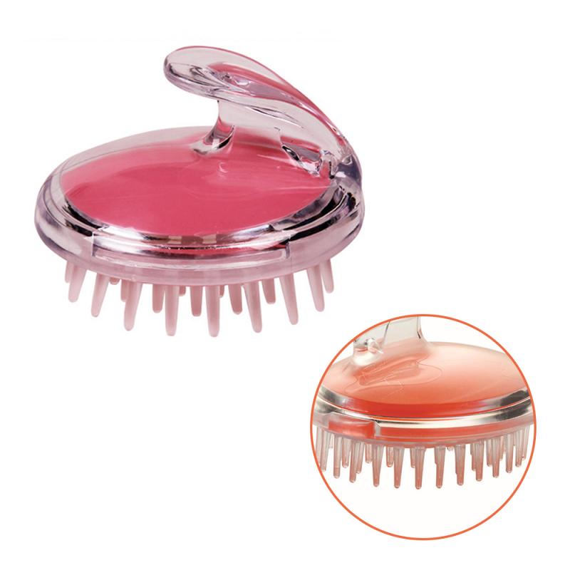 Handheld Comb Silicone Hair Scalp Massage Shampoo Brush Head Anti Dandruff Silicone Haircare Brushes Women Comb Head Care Tools: 1pc color random