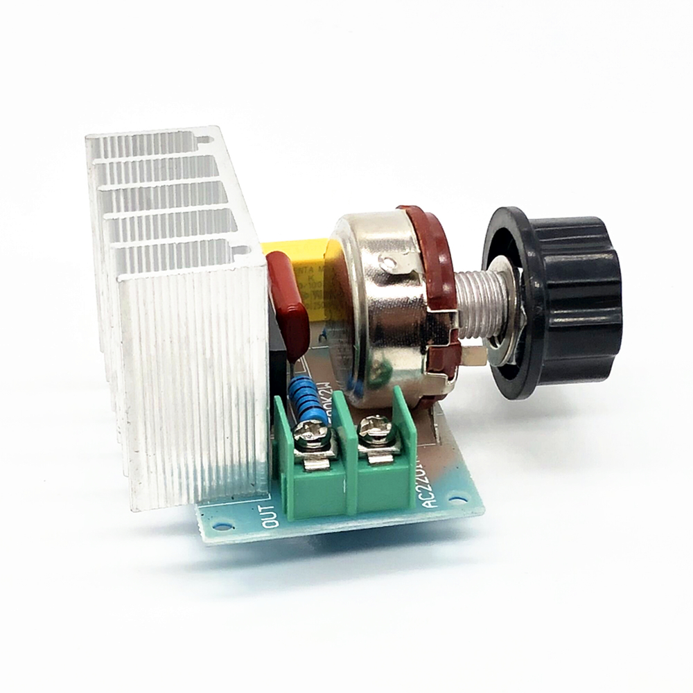 Ac 220v 4000w motor elektrisk ovn blæser regulator spændingshastighedsregulator scr dæmper højeffekt switch relæer