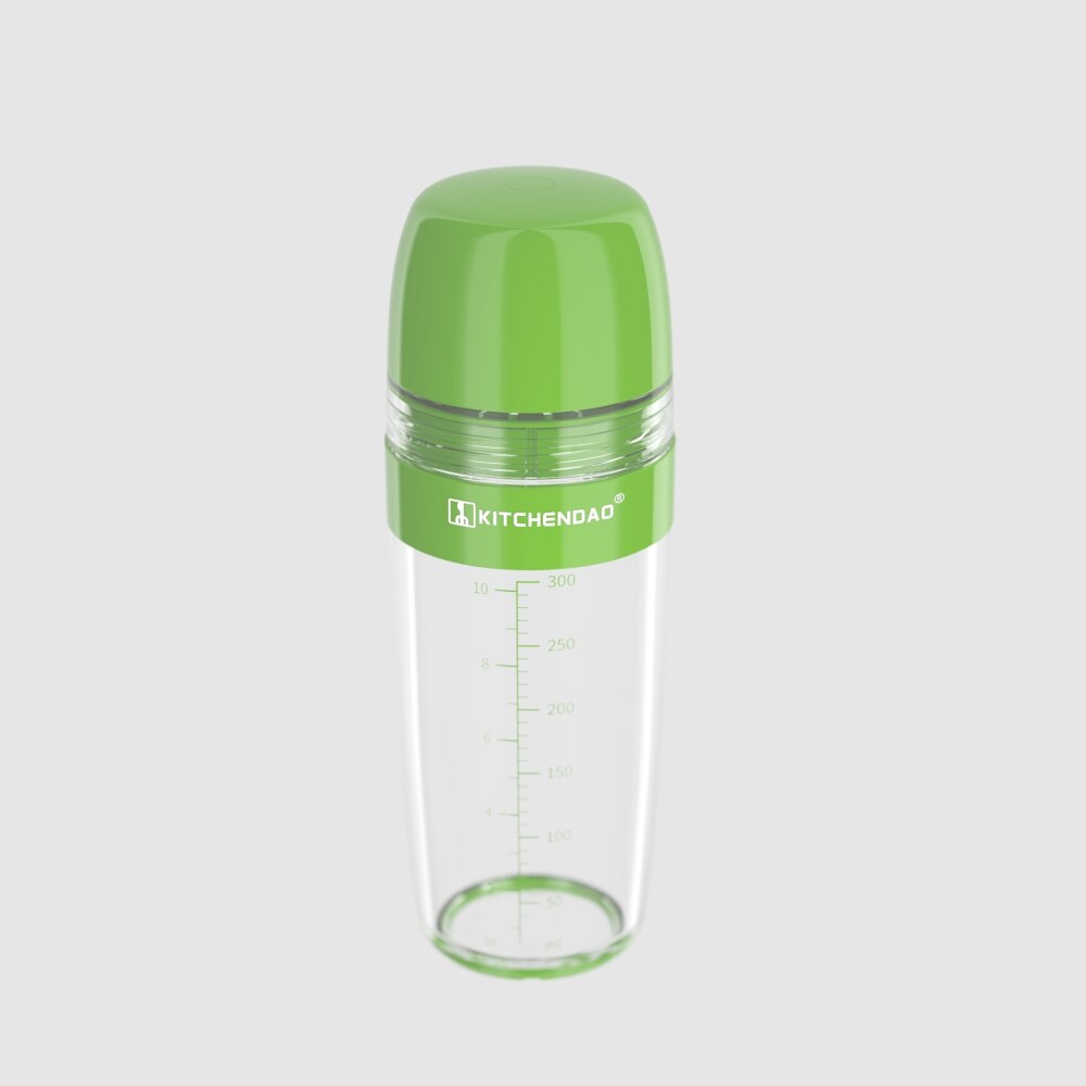 Multifunctional 2 in 1 Salad Dressing Shaker with Citrus Juicer Dripless Pour Leak-free Soft Grip Anti-slip Feet Easy Cleaning