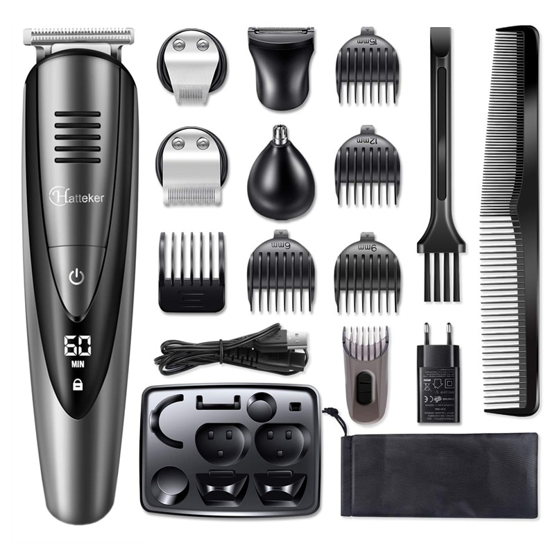 All-In-1 Professionele Tondeuse Waterdicht Tondeuse Baard Trimmer Man Elektrische Haar Snijmachine Voor Facial, alle Body