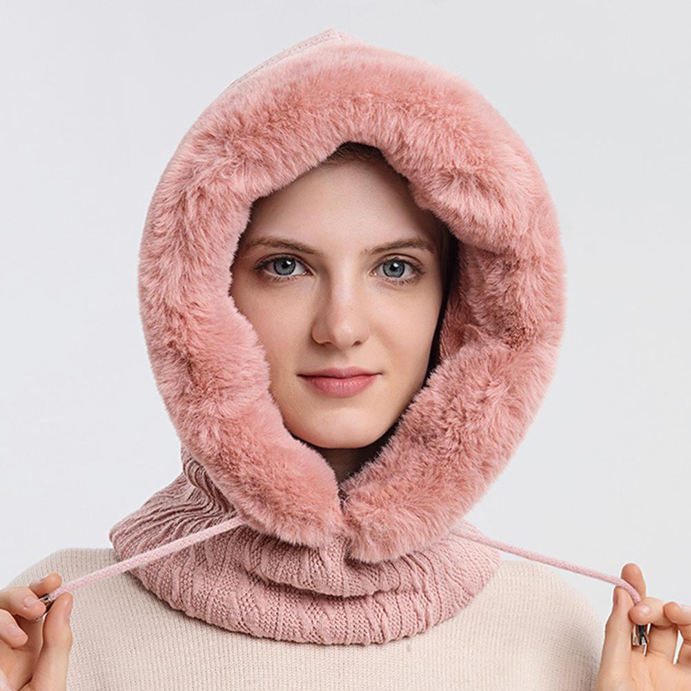 Dicke Warme Winter Hütte Haube Kalt-nachweisen Ski Deckel warm Kalt-beweis Headwear Schal Integrierte Winddicht Hütte Bergsteigen F V1u2