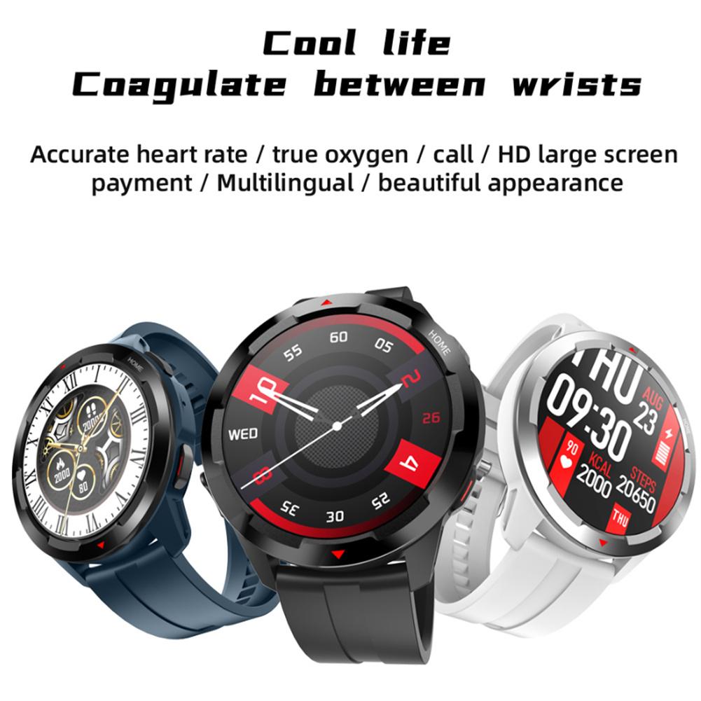 Smartwatch mit mt13 1.32 zoll-display (360 x 360 hd zoll), bluetooth-funktion, anruffunktion, blutsauerstoffmessung, herzfrequenzmessung und wasserdichtem armband
