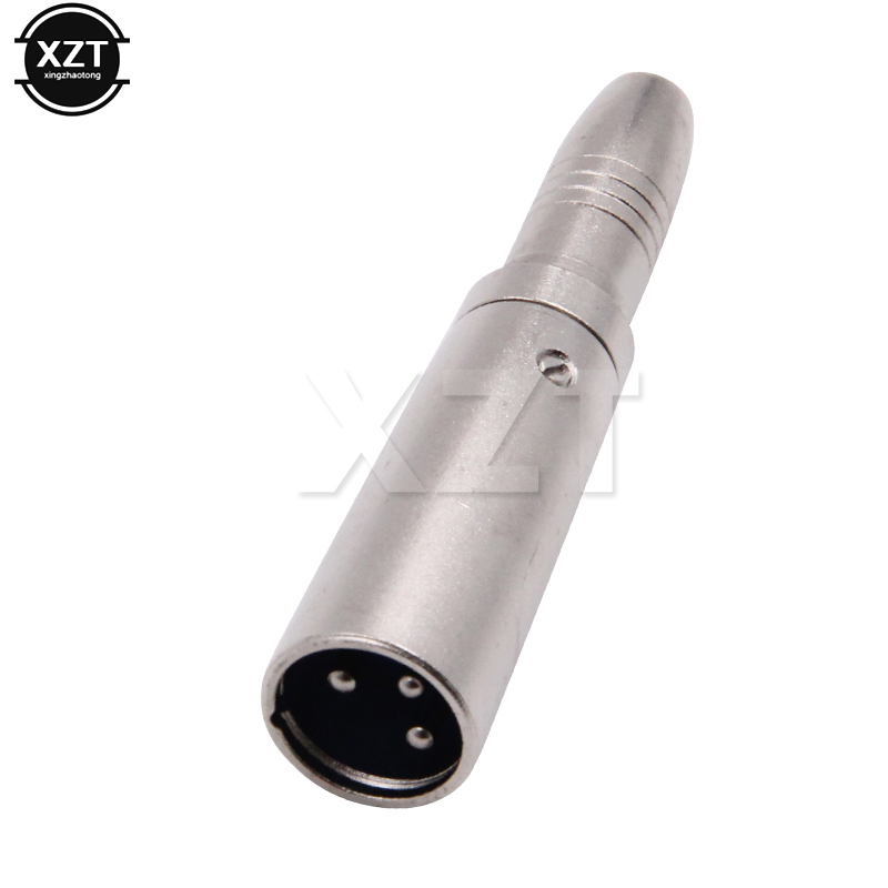 Novel MIC 3 Pin XLR Male Plug to 1/4 Inch 6.35mm Mono Female Jack Socket Audio Cable microphone Mic Adapter Connector