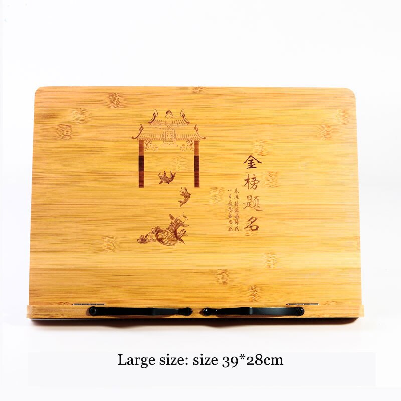 Djustable Reading Rest Tablet Cook Home Study Room Book Holder Foldable Cookbook Stand Pages Fixed Kitchen Bookends Shelf Wood: 8