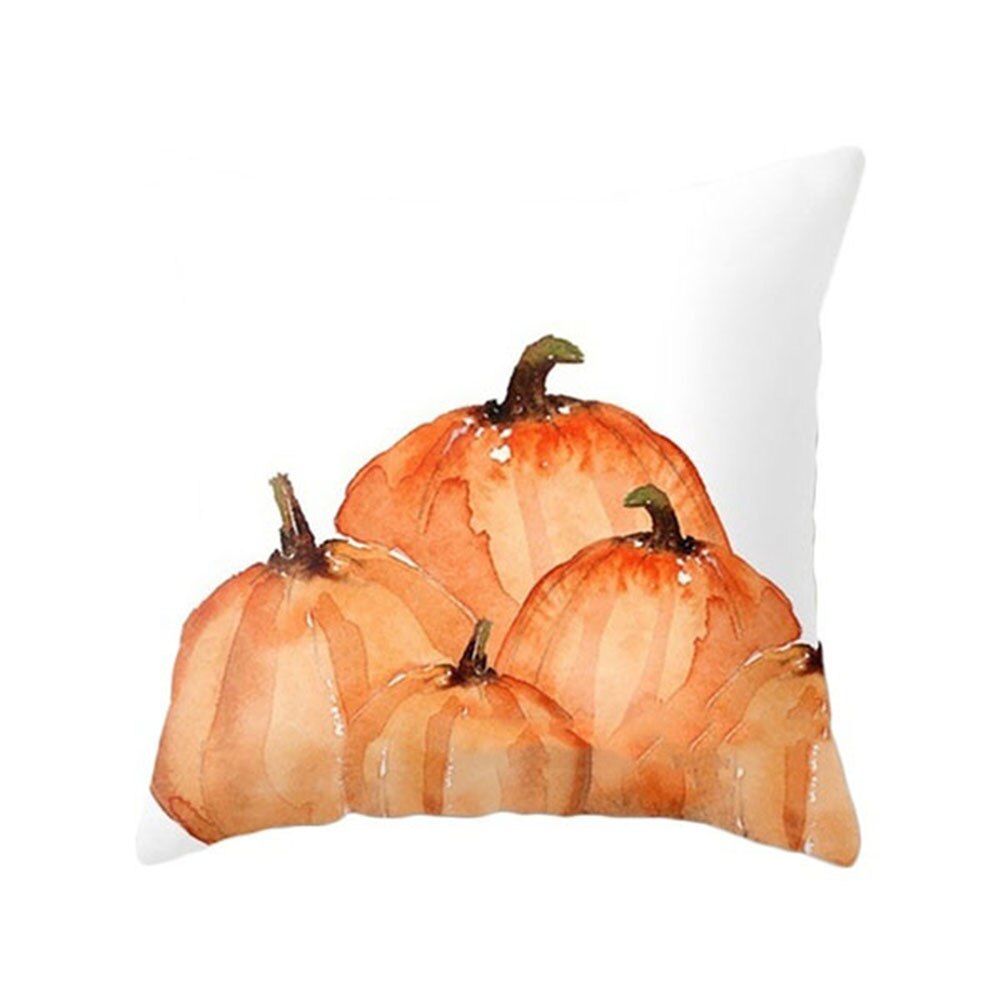 18 inch aquarel halloween thanksgiving kerst pompoen kussenhoes decoraties voor thuis kussensloop bed bank decoratie