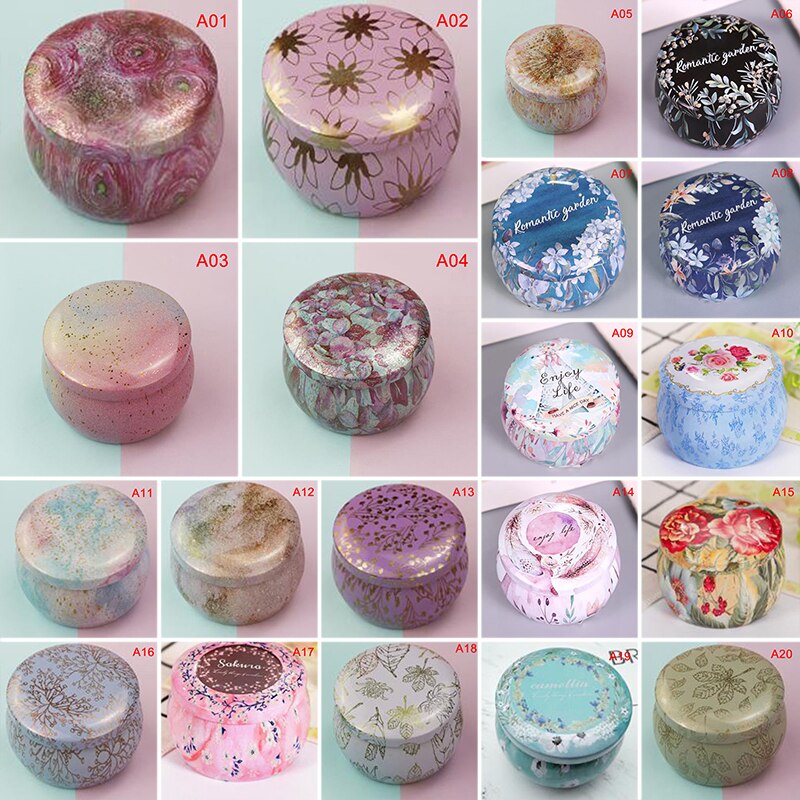 1Pc DIY Candle Making Kit Holder Storage case Party Favor and Sweets Candle Tin Jars for Dry Storage Spices case Camping