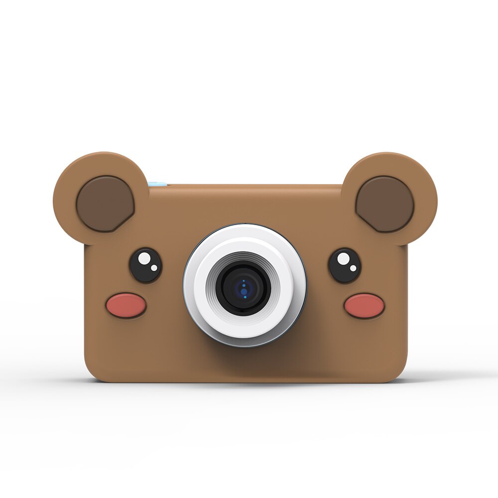 Kids Mini Digital Camera Children 1080P Cute Camcorder Video Recorder Xmas Spy Gadgets Toy Camera: Bear
