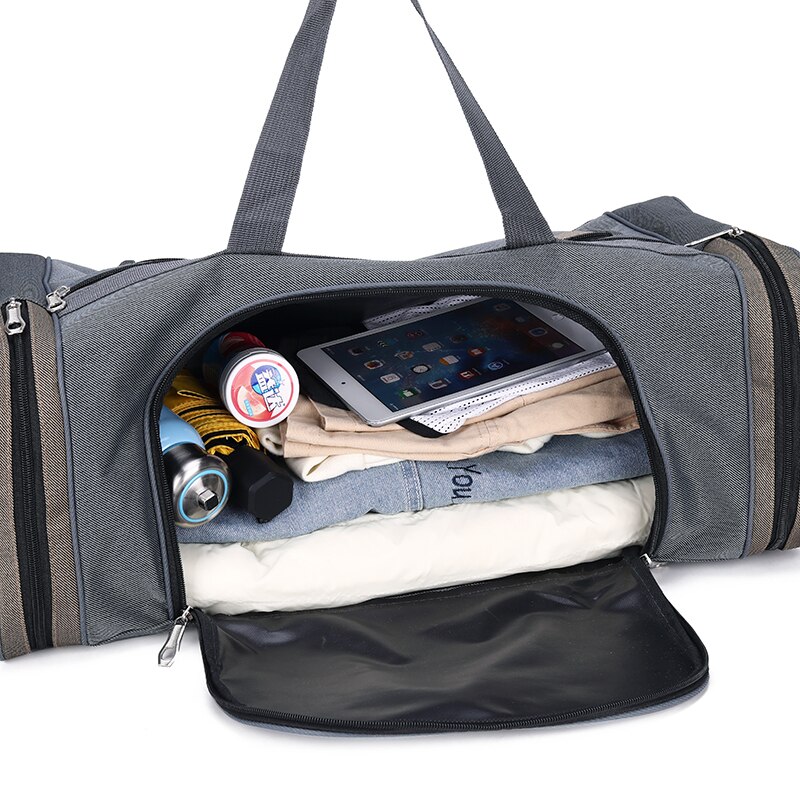 Oxford herren Reisetasche Große Kapazität Männlichen Reise Duffle Taschen Wochenende Über Nacht Wasserdichte Hand Gepäck groß Tasche