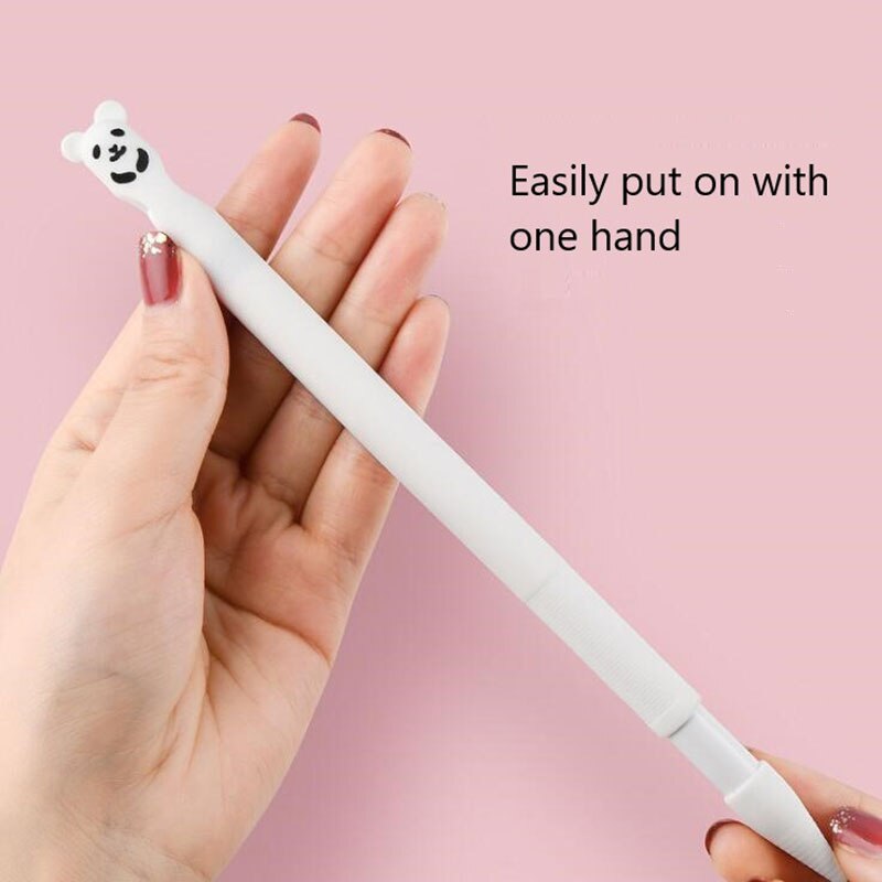 1pc Słodki zwierzę anty-zadraśnięcie wzór silikonowy pokrowiec ochronny czapka uchwyt Obudowa dla Ipad ołówek 1 wysokiej jakości losowy kolor