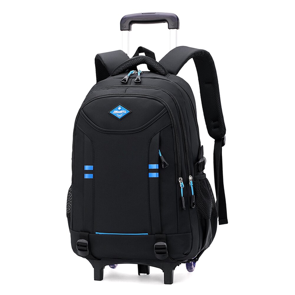Sacs à dos à roulettes pour garçons bagages pour enfants sacs à roulettes enfants Trolley sacs d&#39;école primaire noir grand cartable: 2 wheels blue