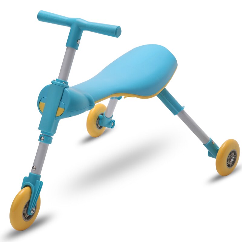 Triciclo para andador para niños de 1-2-3-6 años, scooter plegable Mantis de tamaño de coche, sin pedal, yo-yo: Naranja