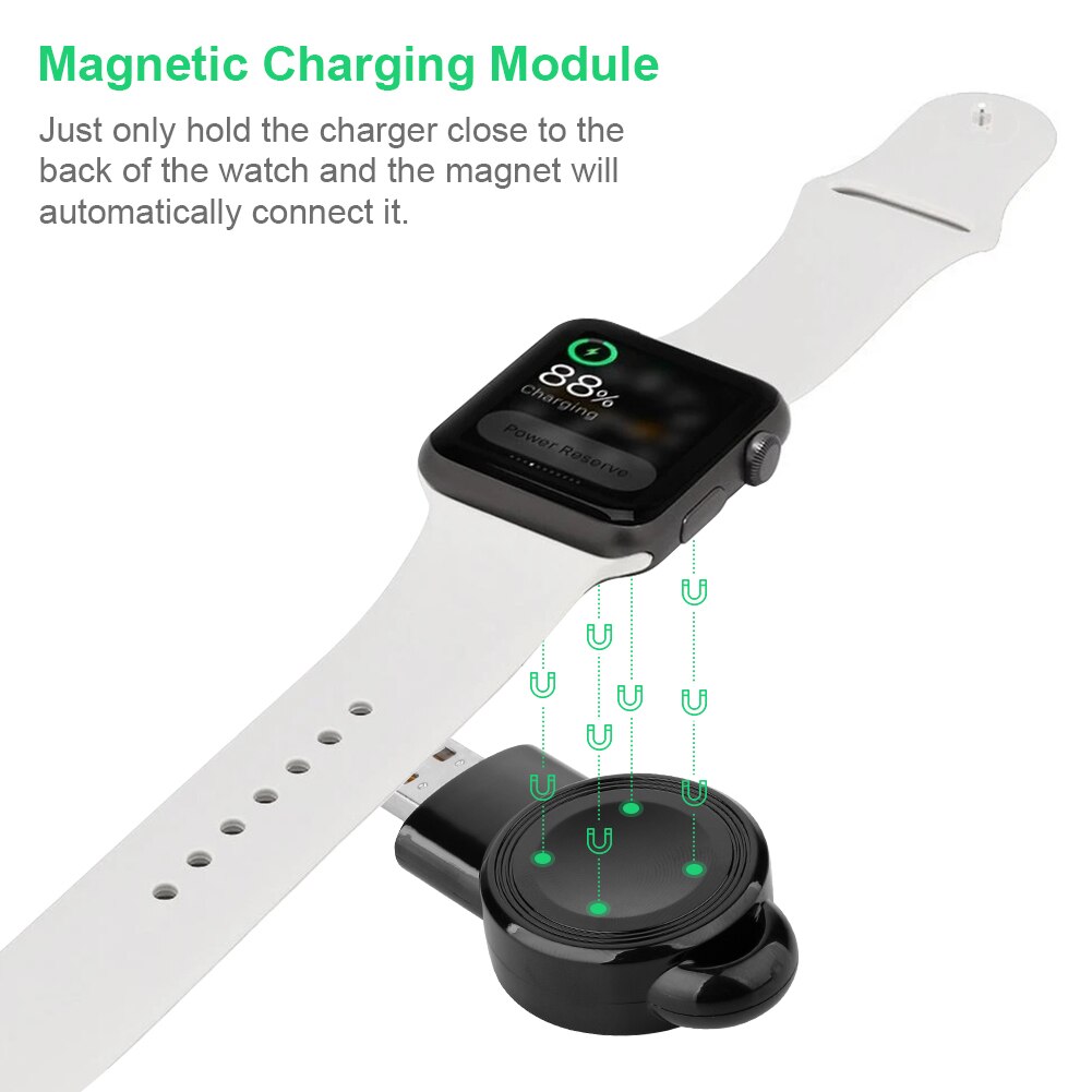 QI Wireless Charger For IWatch 5 4 3 2 1 Portable Mini External Battery Pack For Smart Watch Wireless Charger