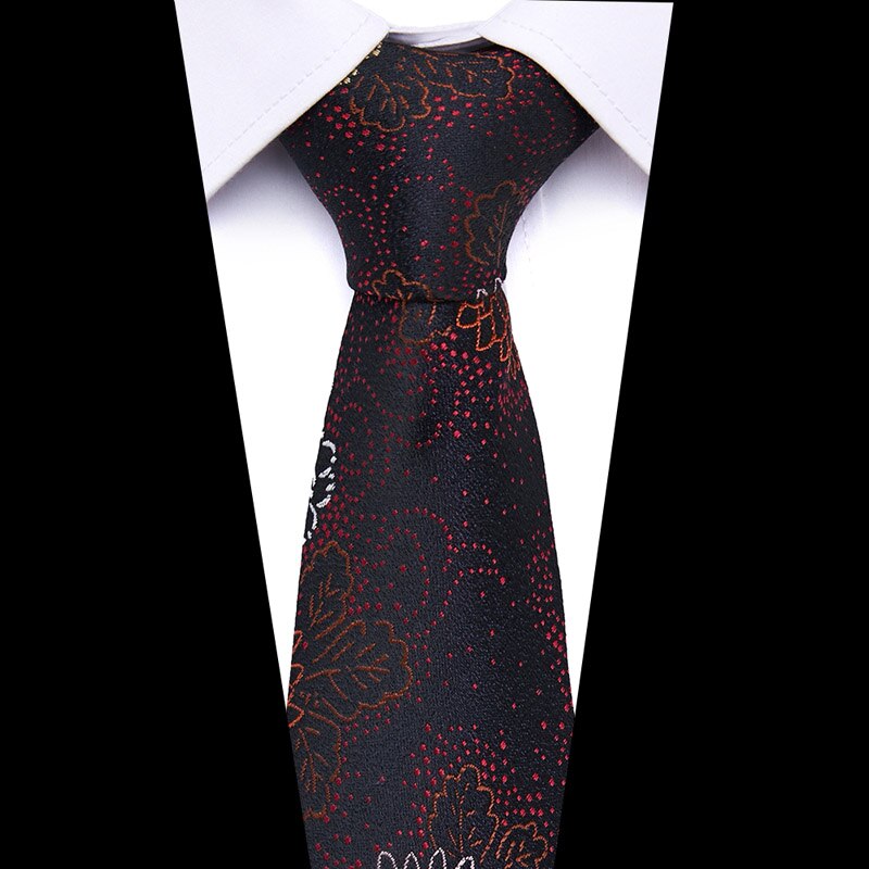 Men's Print Pattern Ties for Men 7.5 cm Neckties Polyester Jacquard Gravatas Wedding Ties Fit Workplace