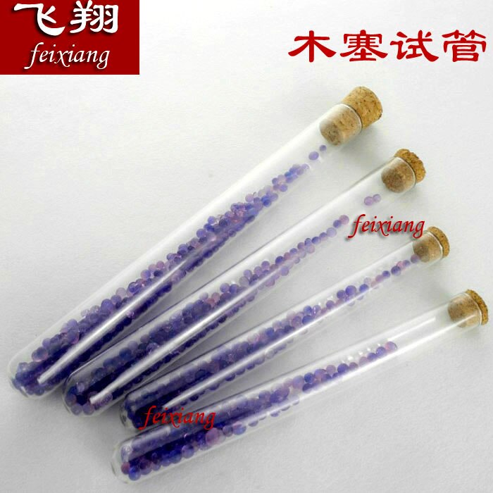 test tube 15 * 150mm with Cork high temperature glass tube chemical experimental equipment