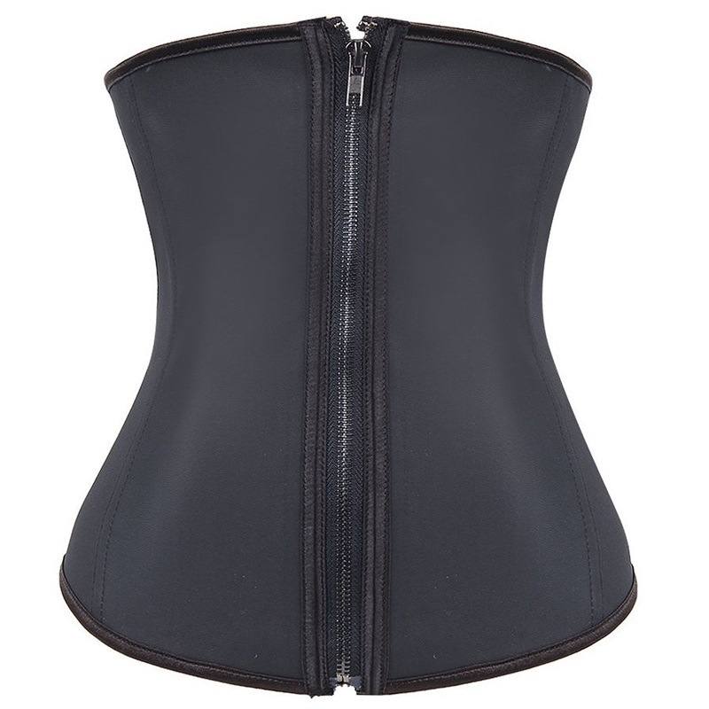 Gaine Amincissante à la taille, Zip et 3 crochets, Gaine de taille, désossée en acier et sculpteur du corps, cintrée à la taille, Corset, Gaine Amincissante