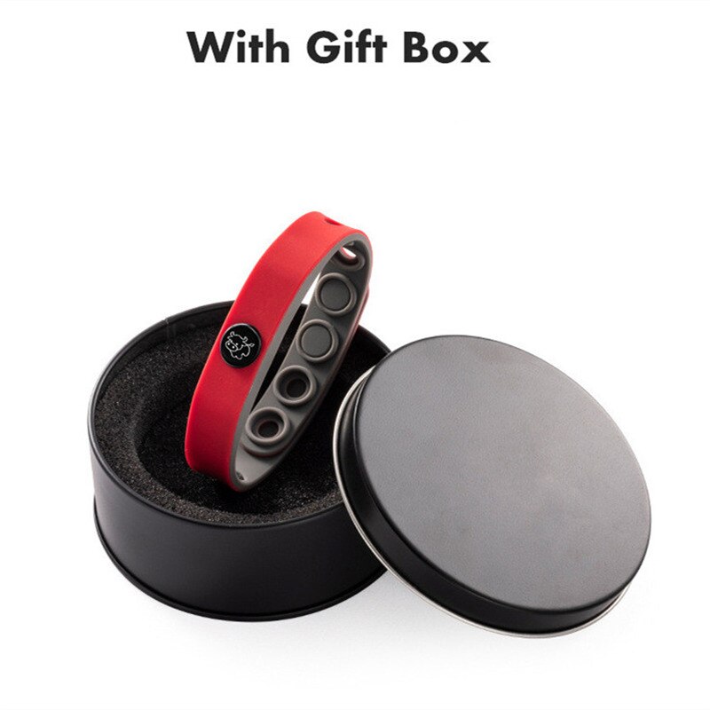 Pulseras de señal del zodiaco, pulsera de energía de iones negativos, turmalina de silicona, resistente al agua, Color de joyería,