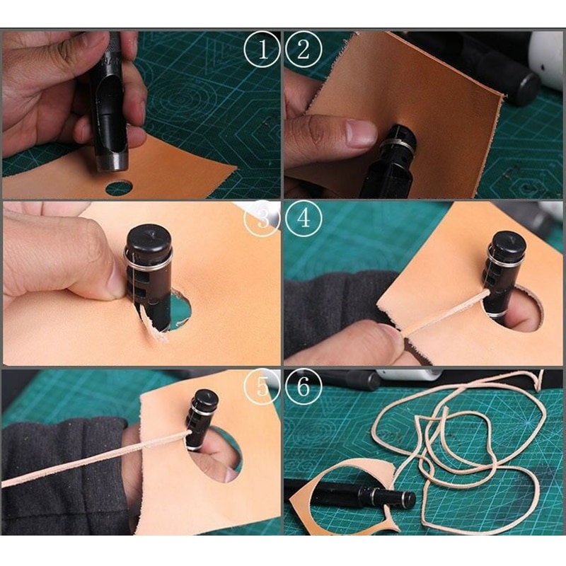 Leather Craft Cutter Tool Lacing Lace Cord Maker Strip Belt Supplies DIY