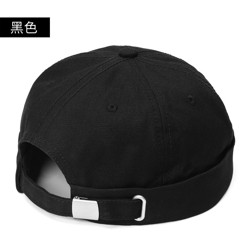 Canvas Men Docker Cap Skullcap Sailor Cap Beanie Hats Men Women Cap Brimless Hat Skullcap Bonnet Plus Size Beret Caps