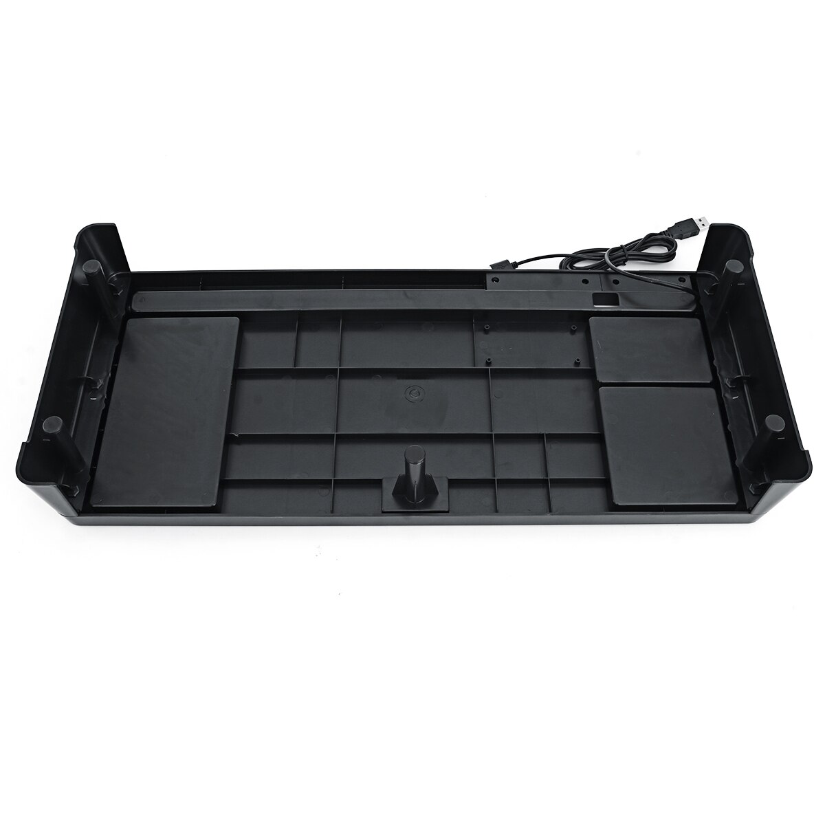 Computer Screen Riser Keyboard Rack with USB Cable Desk Shelf Office Table Organizer Desktop Display Bracket Laptop Holder