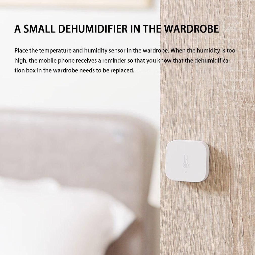 Smart Air Pressure Temperature Humidity Environment Sensor Smart control via Mihome APP Zigbee connection