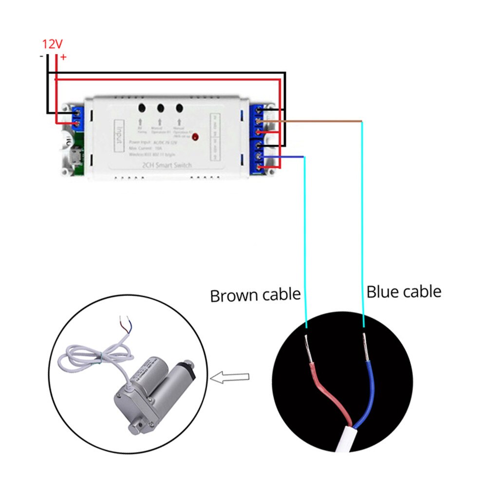 12V / 24V WIFI remote control switch to control the motor forward and reverse