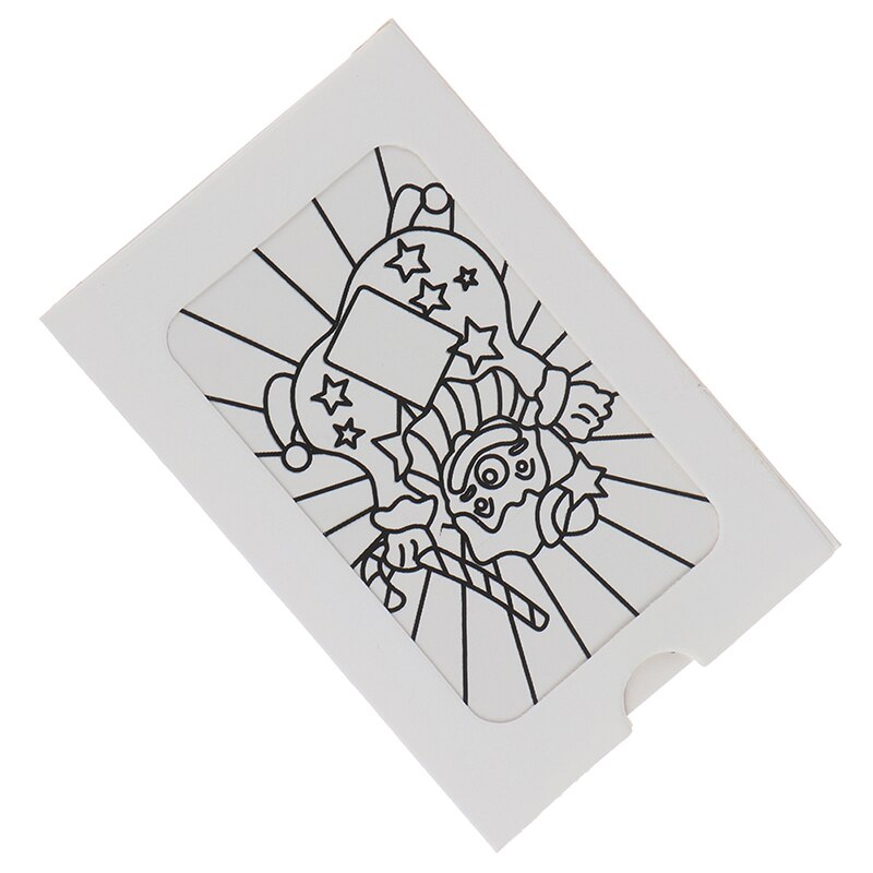 Mini veranderende clown kleurenkaart goocheltrucs speelgoed voor kinderen close-up podium magie rekwisieten gemakkelijk te doen klassiek speelgoed voor kinderen