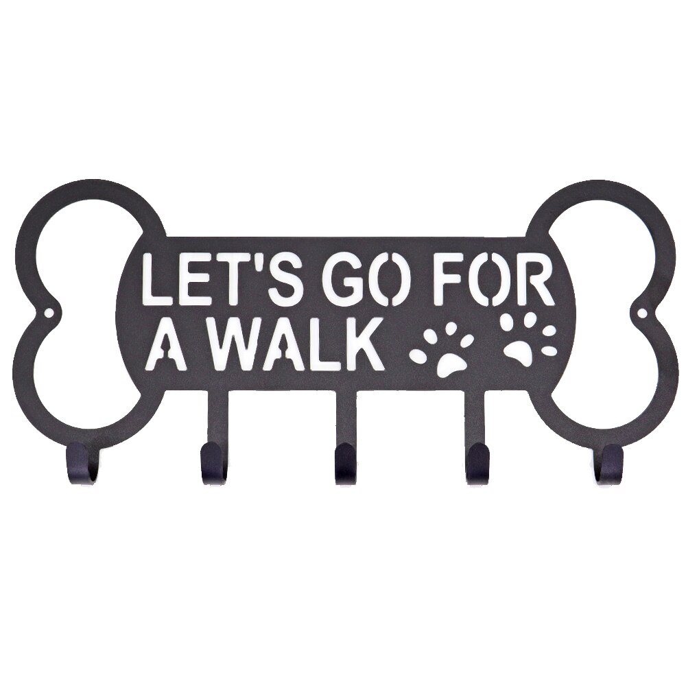 Gancho de Metal montado en la pared para perros y gatos, perchero duradero para ropa, soporte para llaves, organizador de abrigos para mascotas, accesorios para mascotas: T0146GT