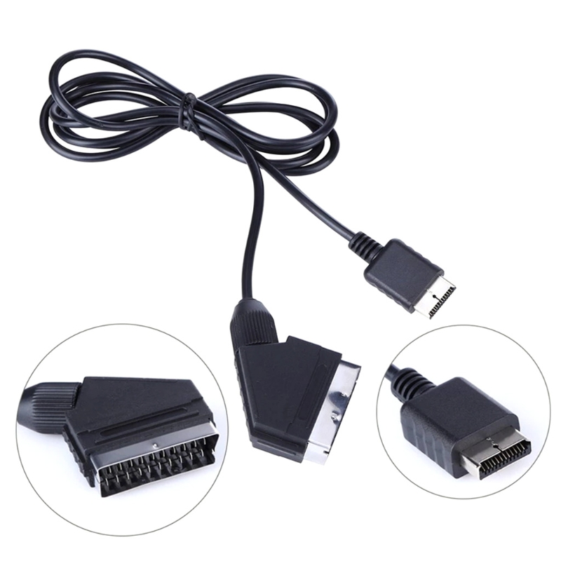 87HA Rgb Scart Kabel Voor PS1, Ps2, PS3, Tv, Av, Lood, 1.8M, game Aansluitkabel, Draad Voor Console Pal/Ntsc