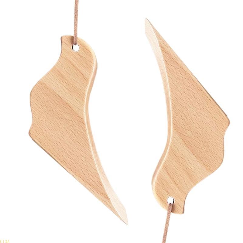 Houten deurwiggen Vogelvorm met draagkoord Kinderveiligheidsdeurstopper Eenvoudige installatie Perfect om deurbewegingen te voorkomen