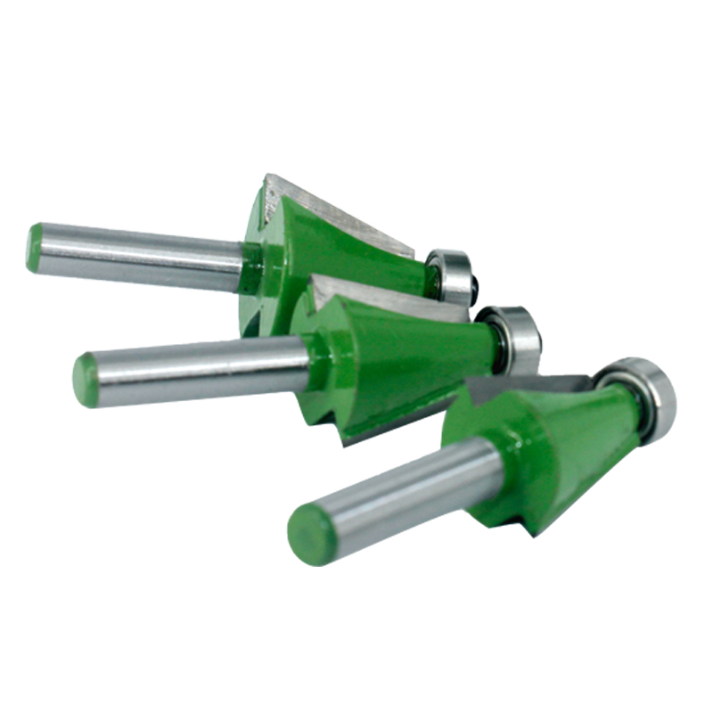 Lavie 3 kpl asettaa 8mm varren viisteen jyrsinterät 15 22.5 30 asteen jyrsintä puun woodorking vähän työstökoneet  mc02112