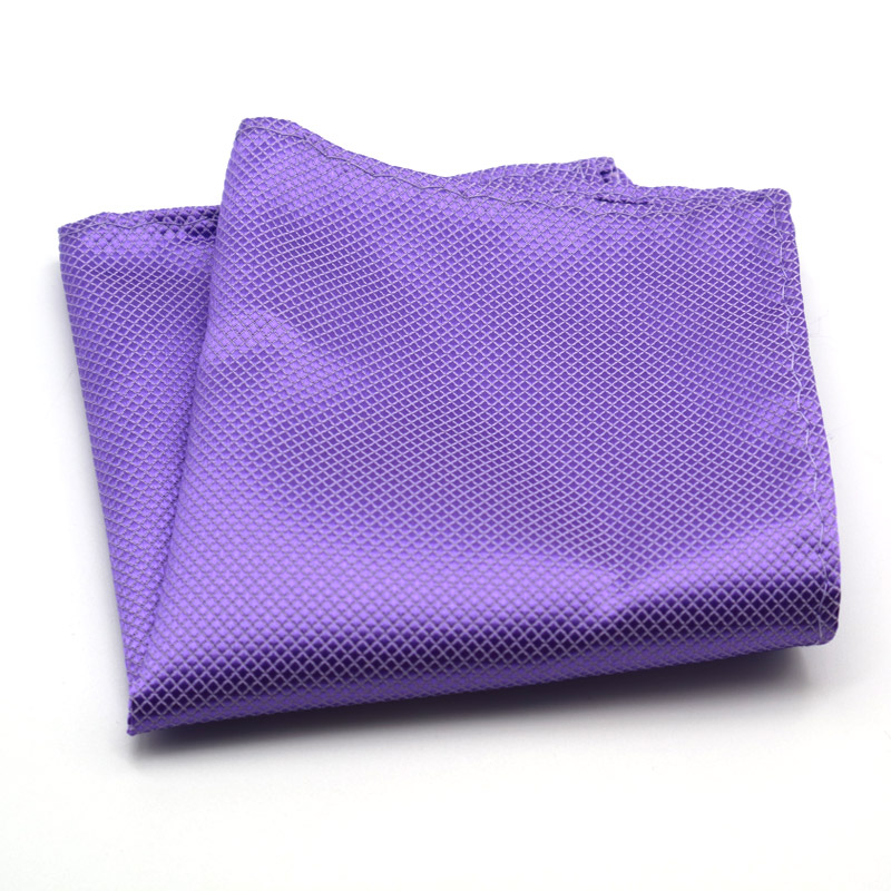 Luxe Heren Zakdoek Plaid Effen Kleur Zakdoeken Polyester Hanky Business Pochet Borst Handdoek 21*21CM