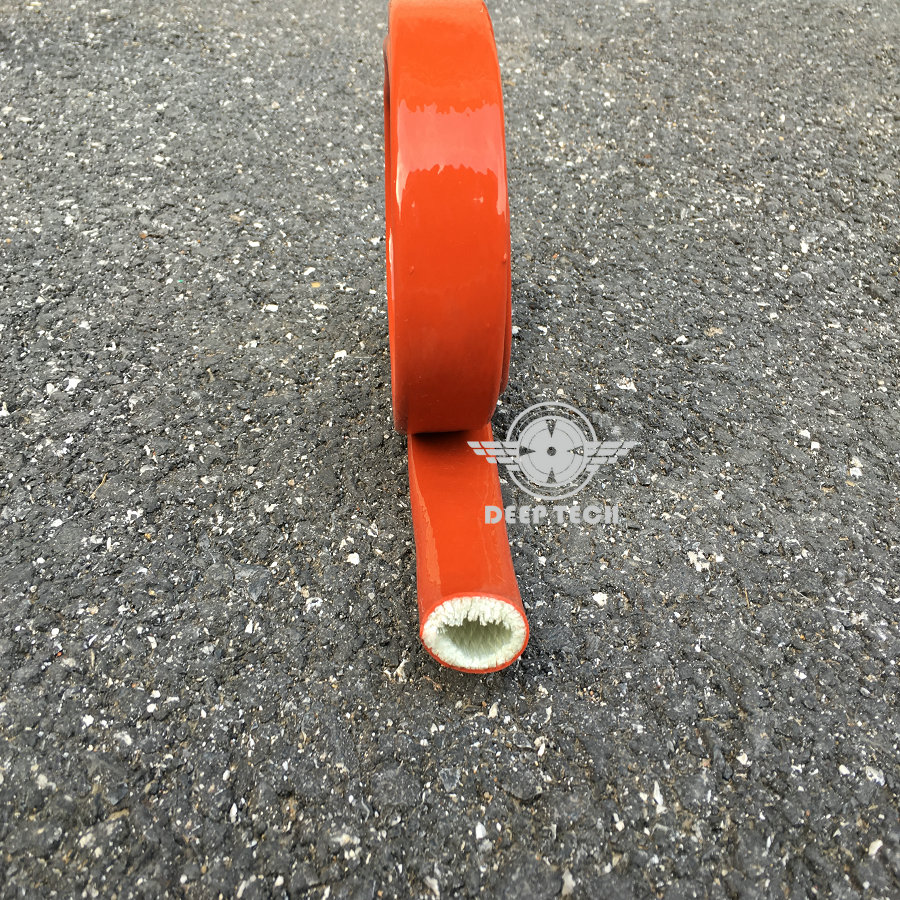 Deeptech 3/8 " (10mm)-1m isolering brandmuffe slange isolering beskyttelse brandhæmmende