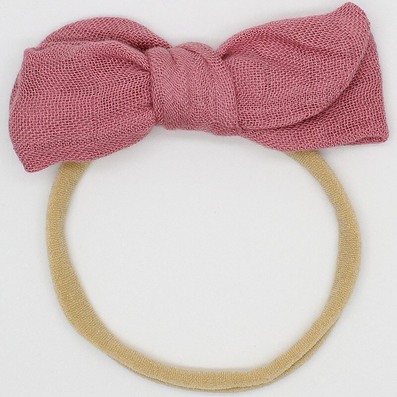 Baby Girl Headbands Newborn Headband Baby Headbands Nylon Infant Baby Bows Baby Girl Hair Accessories: Orange Dark