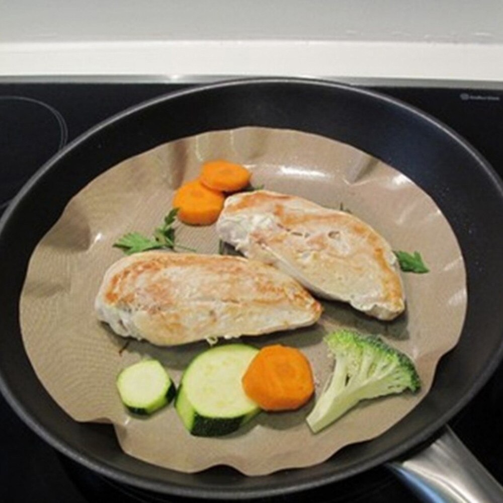 2 st högtemperatur non-stick stekpanna liner kökstillbehör grytlapp 26 feb