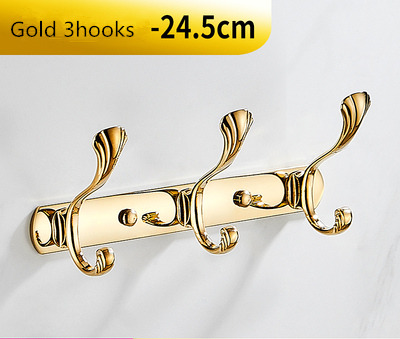 Rose Gouden Handdoek Haak Messing Muur Mount Gouden Handdoek Hanger, Messing Constructie, Badkamer Hardware, Keuken Haak Badkamer Accessoires: YELLOW