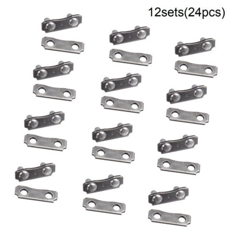 12 Sets Chainsaw Chain Links Repair Part Size 3/8LP Pitch - .043 .050 Gauge Easy To Use And Install Chain Links