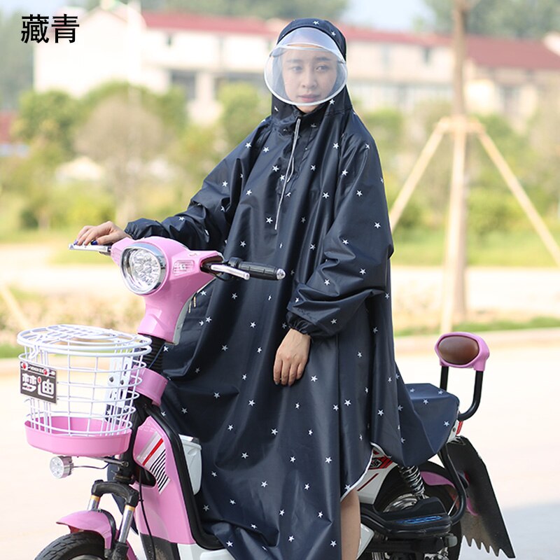 Waterproof Nylon Raincoat Women Plastic Hiking Outdoor Overall Ladies Hooded Raincoat Long Impermeable Ladies Rain Coat JJ60YY: E
