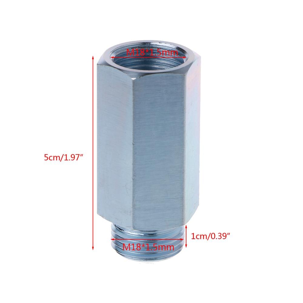 1pc M18x1.5 Lambda Oxygen Sensor Bung Adapter Extender Spacer Joints Converter Gas oxygen sensor C45