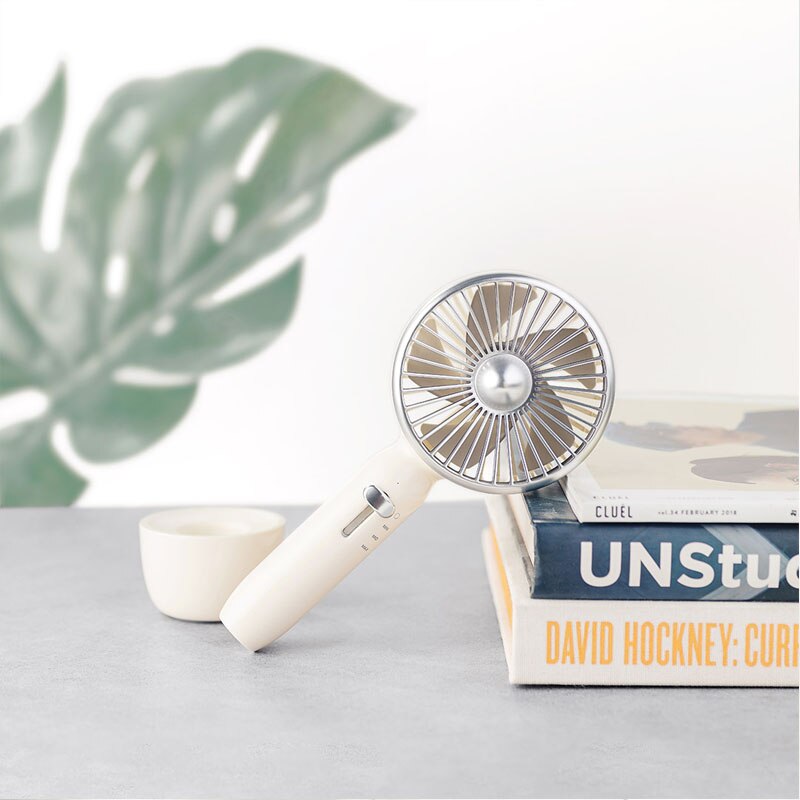 Xiaomi Guildford Hand-held Retro Fan 3rd Gear Can Be Adjusted Handheld Vertical Use 5 Leaf Easy To Carry USB fan Mijia