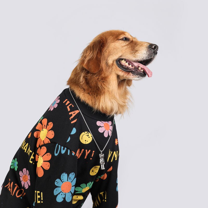 Vestiti per cani di grandi dimensioni autunno e inverno addensare vestiti per cani caldi d'oro recuperatore Labrador doberman vestiti per cani accessori per cani