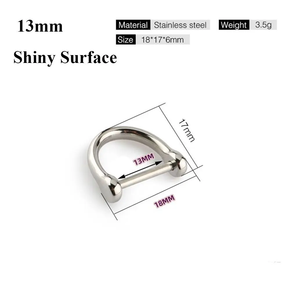 9/13/17/21Mm Massief Roestvrij Staal Karabijnhaak D Strik Nietjes Beugel Fob Sleutelhanger Sleutelhanger Haak Schroefverbinding Gespen: Blauw