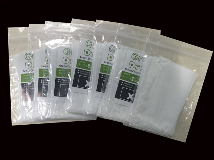 Pochettes filtrantes Green Dream Rosin | 20 pièces, 1.75 pouces par 4 pouces, 25mic