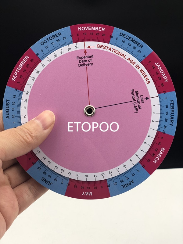 1 stk pvc svangerskaps kalkulator hjul graviditet goniometer forventet fødselsdato kalkulator