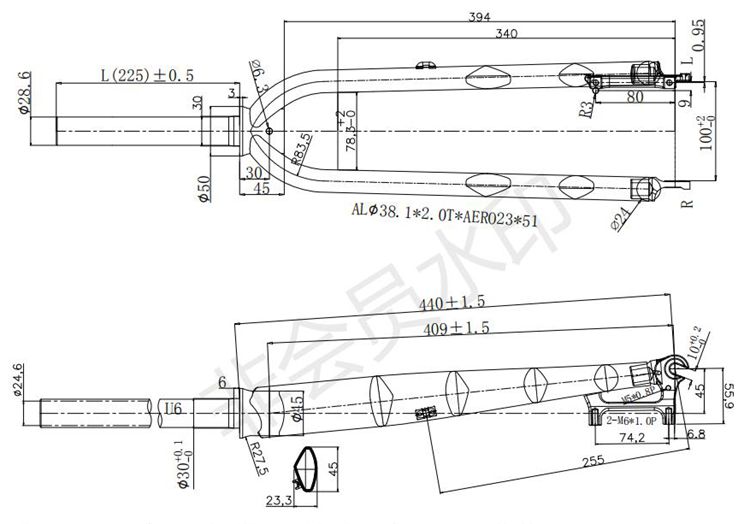PASAK-horquilla rígida de aluminio para bicicleta de montaña, horquilla de 26 ", 27,5" y 29 "para bici de carretera P32, freno de disco de modelar